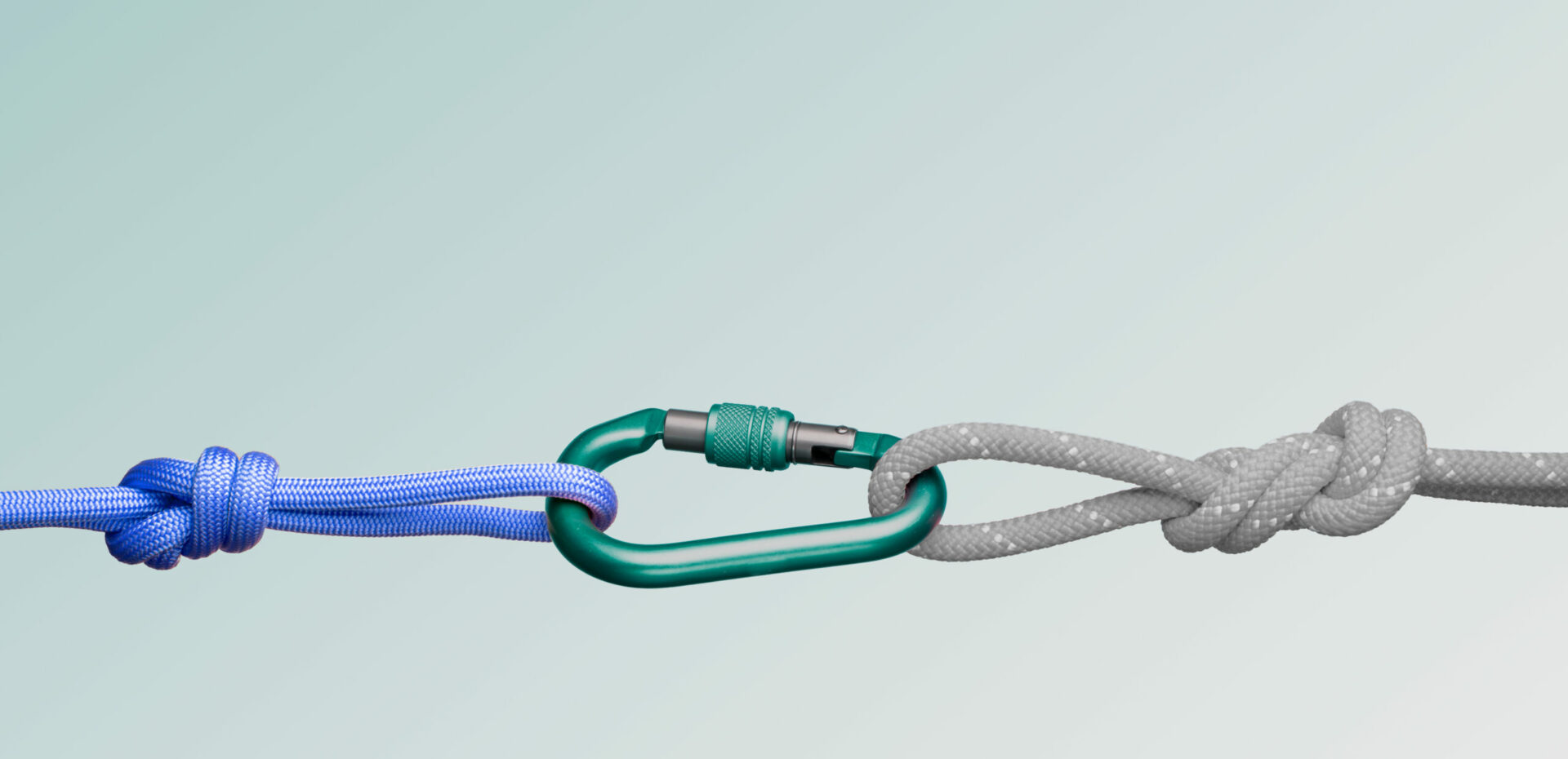 Schnüre die mit einem Karabiner gehalten werden CALPANA